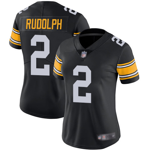 Women Pittsburgh Steelers Football 2 Limited Black Mason Rudolph Alternate Vapor Untouchable Nike NFL Jersey
